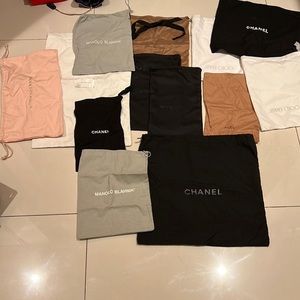 Designer Dust bags - various. 15 each